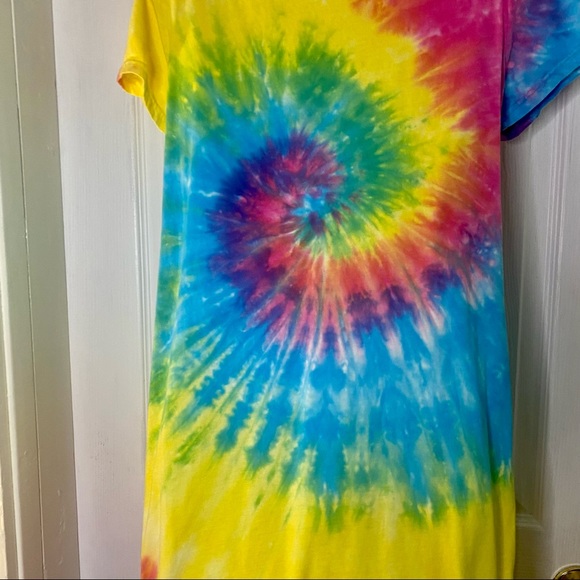 Hot Topic Alien Tie Dyed Shift Dress Size Medium - Picture 6 of 6